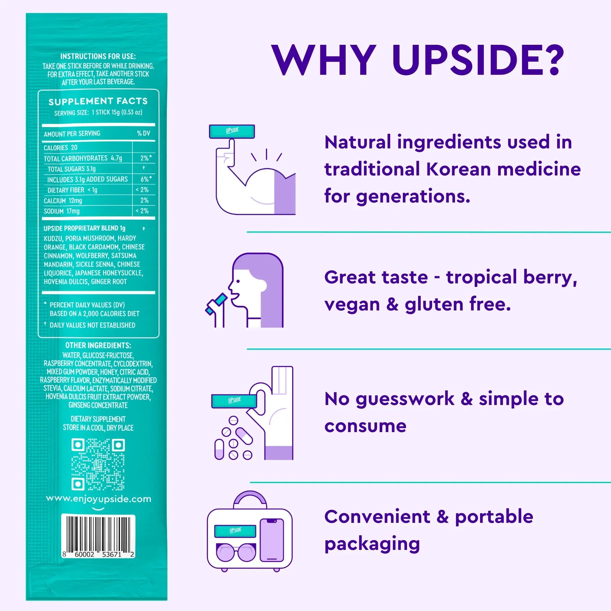 Upside Hangover Sticks - Party Box (30-Pack) (Best Value!)